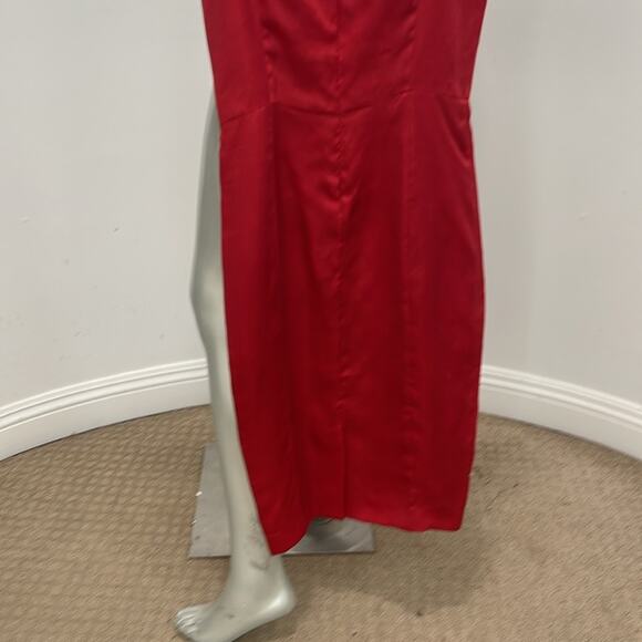 Thomas Wylde Red Ruffle Applique Silk Dress SZ S Fashion 2013 Spring Collection - Picture 9 of 15